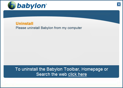 To remove Babylon from PC